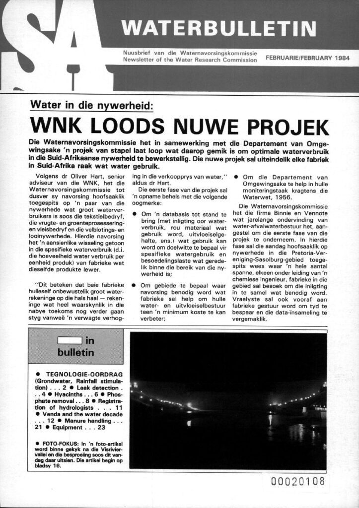 SA Waterbulletin February 1984