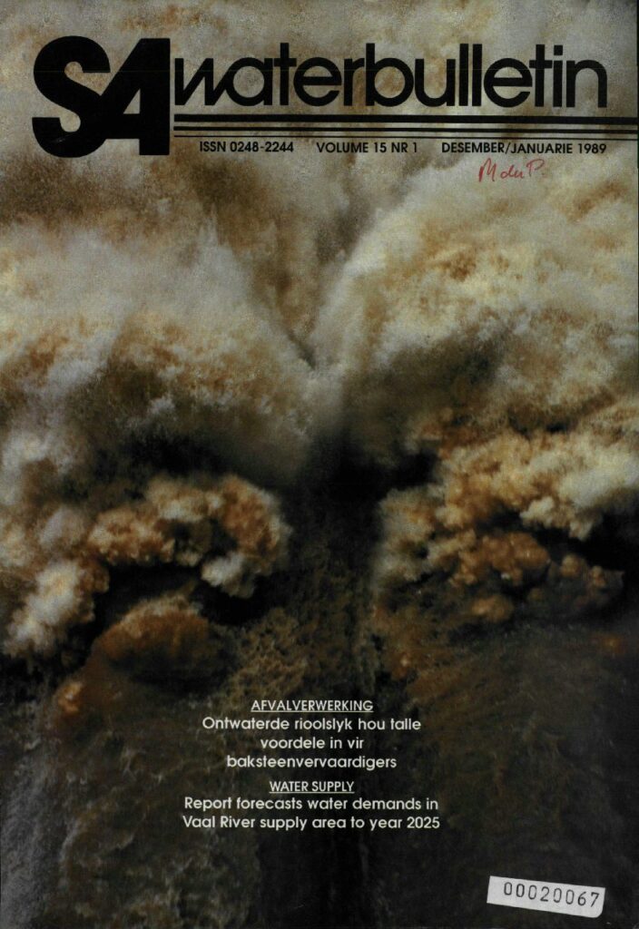 SA Waterbulletin Volume 15 No 1